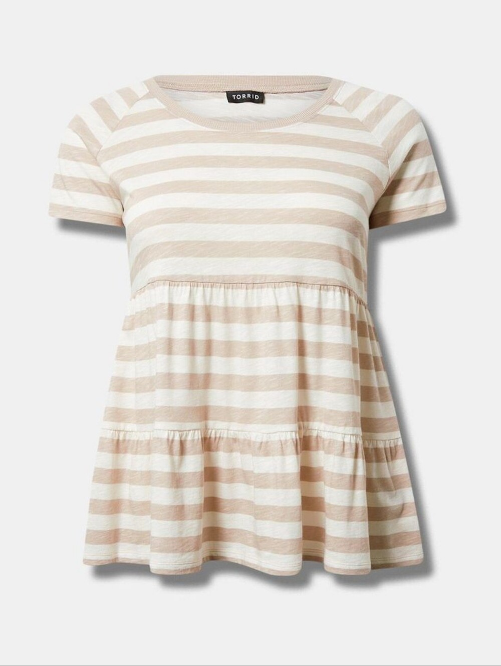 Torrid Short Sleeve Tiered Babydoll Top